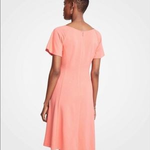 Ann Taylor Dresses - NWT Ann Taylor Short Sleeve Flare Dress 14 Coral Ann Taylor Dresses - NWT Ann Taylor Short Sleeve Flare Dress 14 Coral